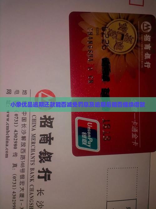 小象优品逾期还款能否减免罚息及逾期后能否继续借款