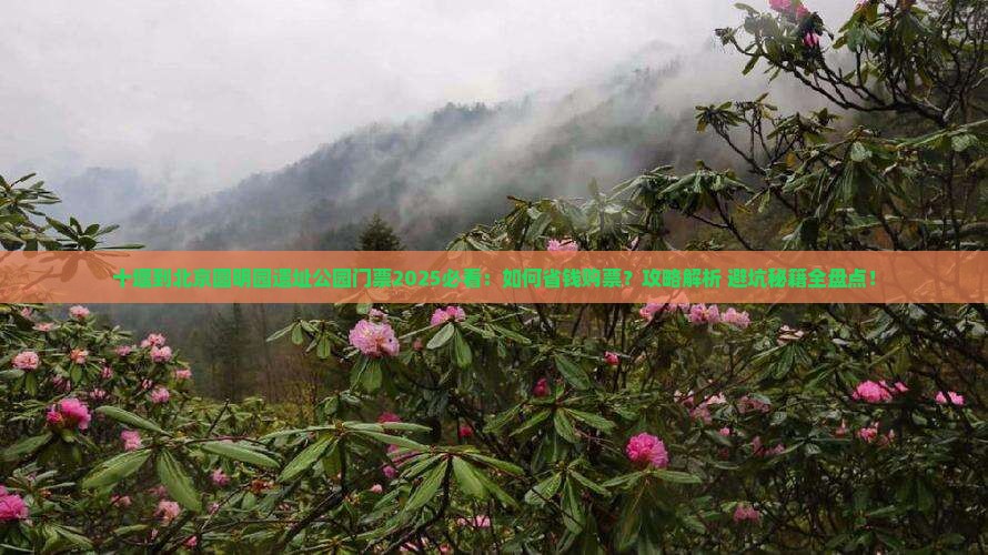 十堰到北京圆明园遗址公园门票