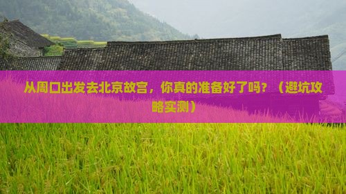 周口到北京故宫博物院个人游