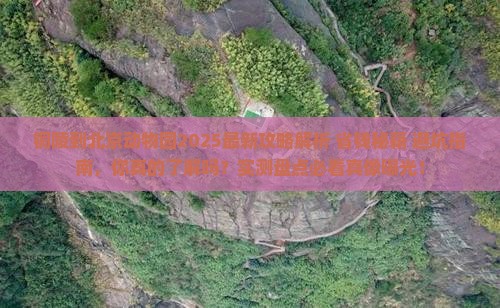 铜陵到北京动物园攻略