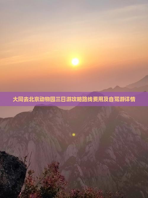 大同去北京动物园三日游