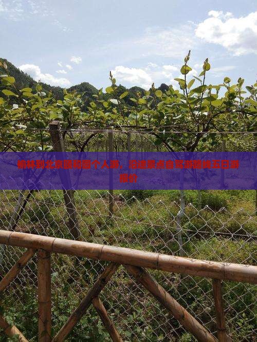 榆林到北京颐和园个人游