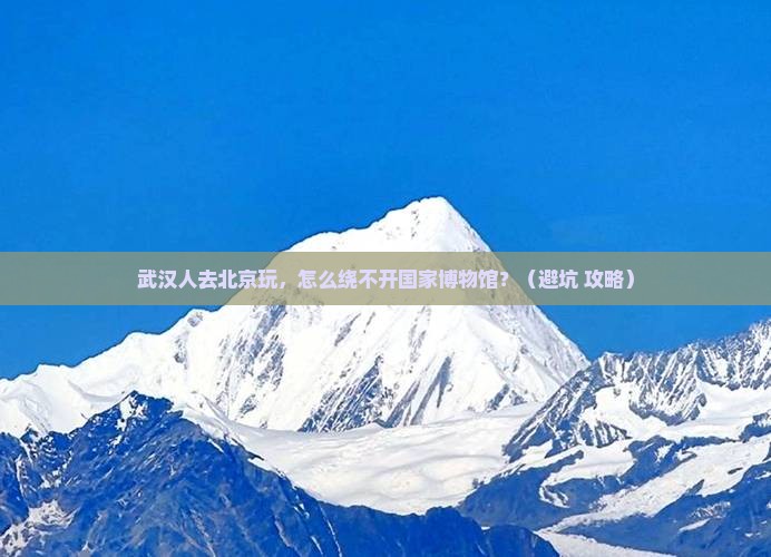 武汉去北京中国国家博物馆个人游