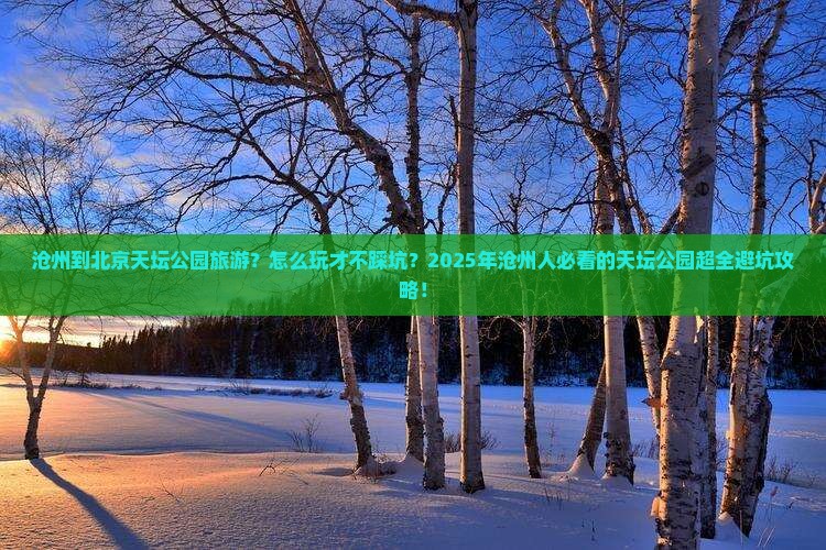 沧州到北京天坛公园旅游