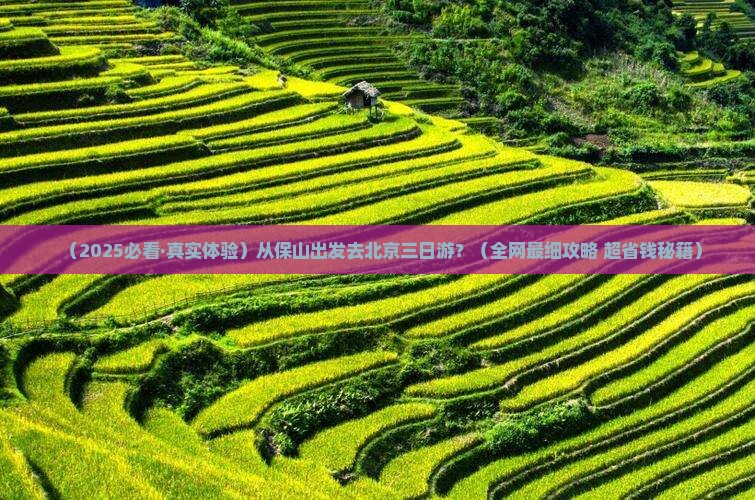 保山去北京三日游