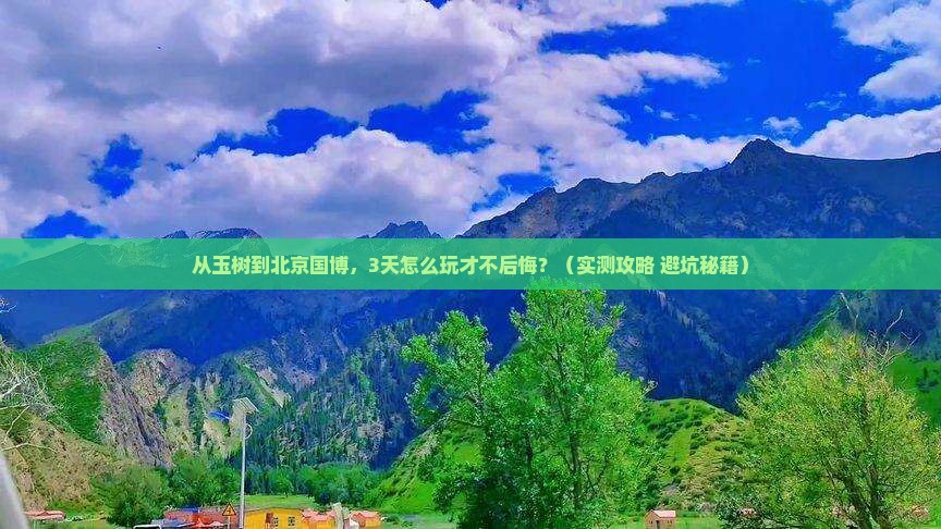 玉树到北京中国国家博物馆自由行