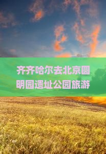 齐齐哈尔去北京圆明园遗址公园旅游小吃