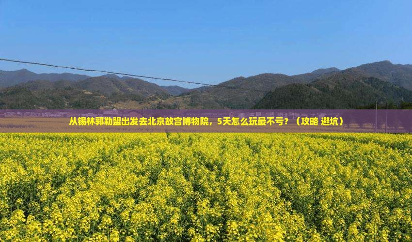 锡林郭勒盟去北京故宫博物院旅游