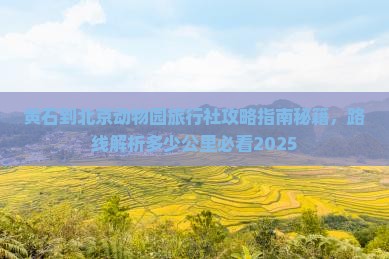 黄石到北京动物园旅行社