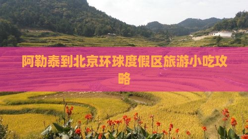 阿勒泰到北京环球度假区旅游小吃