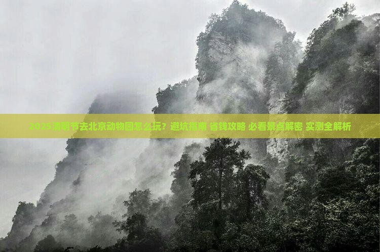 清明节到北京动物园攻略