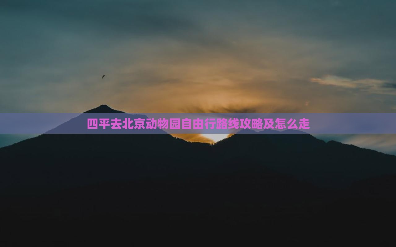 四平去北京动物园自由行