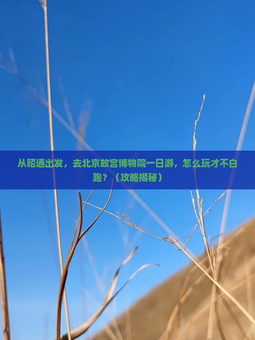 昭通去北京故宫博物院一日游