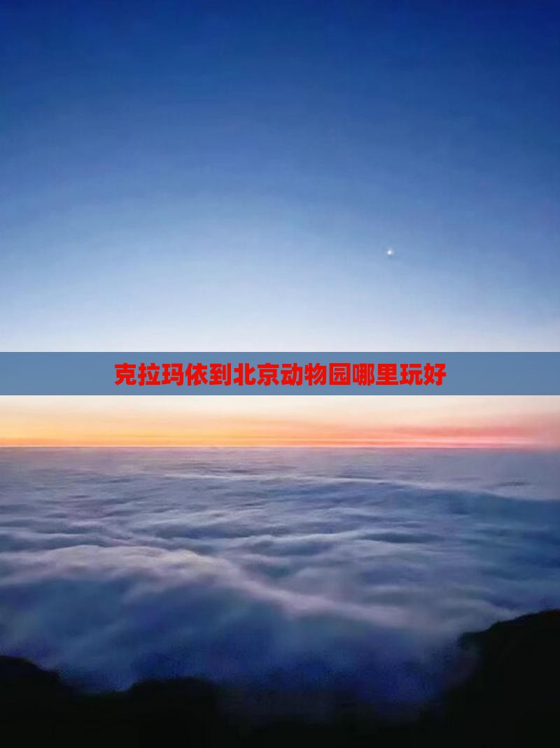 克拉玛依到北京动物园哪里玩