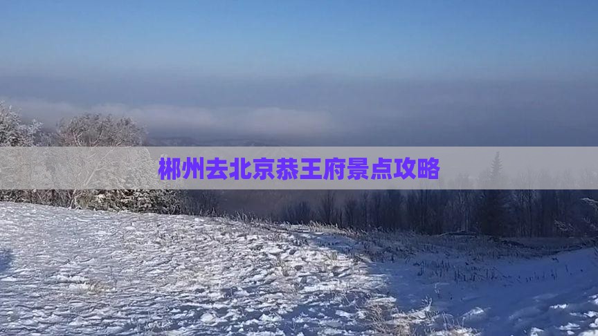 郴州去北京恭王府景点