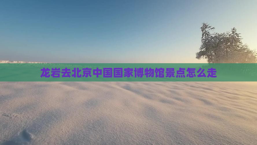 龙岩去北京中国国家博物馆景点