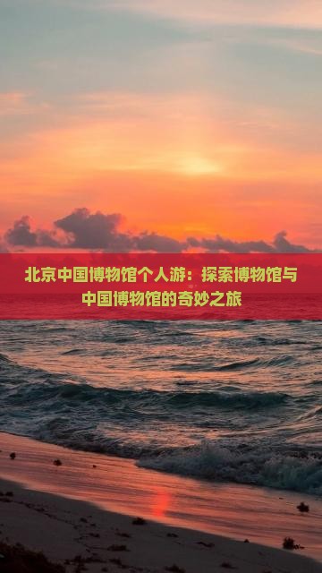 九江去北京中国国家博物馆个人游