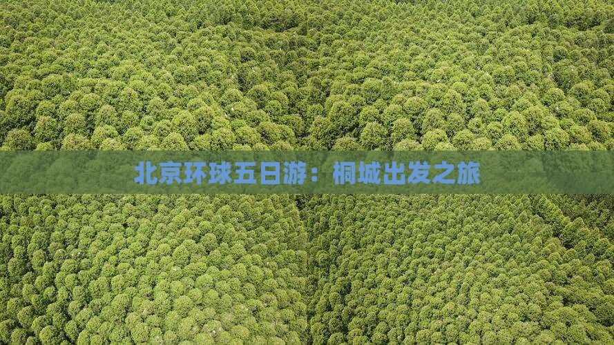桐城到北京环球度假区五日游