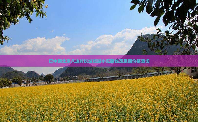 巴中到北京八达岭长城旅游小吃