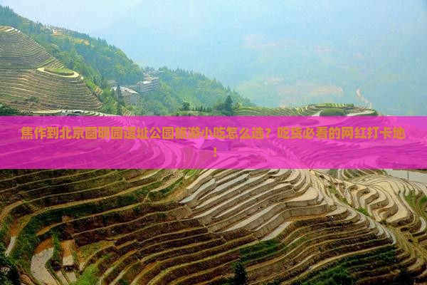 焦作到北京圆明园遗址公园旅游小吃