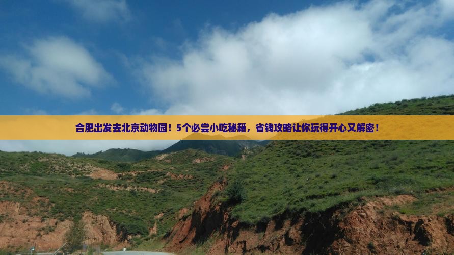 合肥去北京动物园旅游小吃