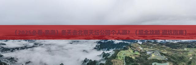 冬天去北京天坛公园个人游