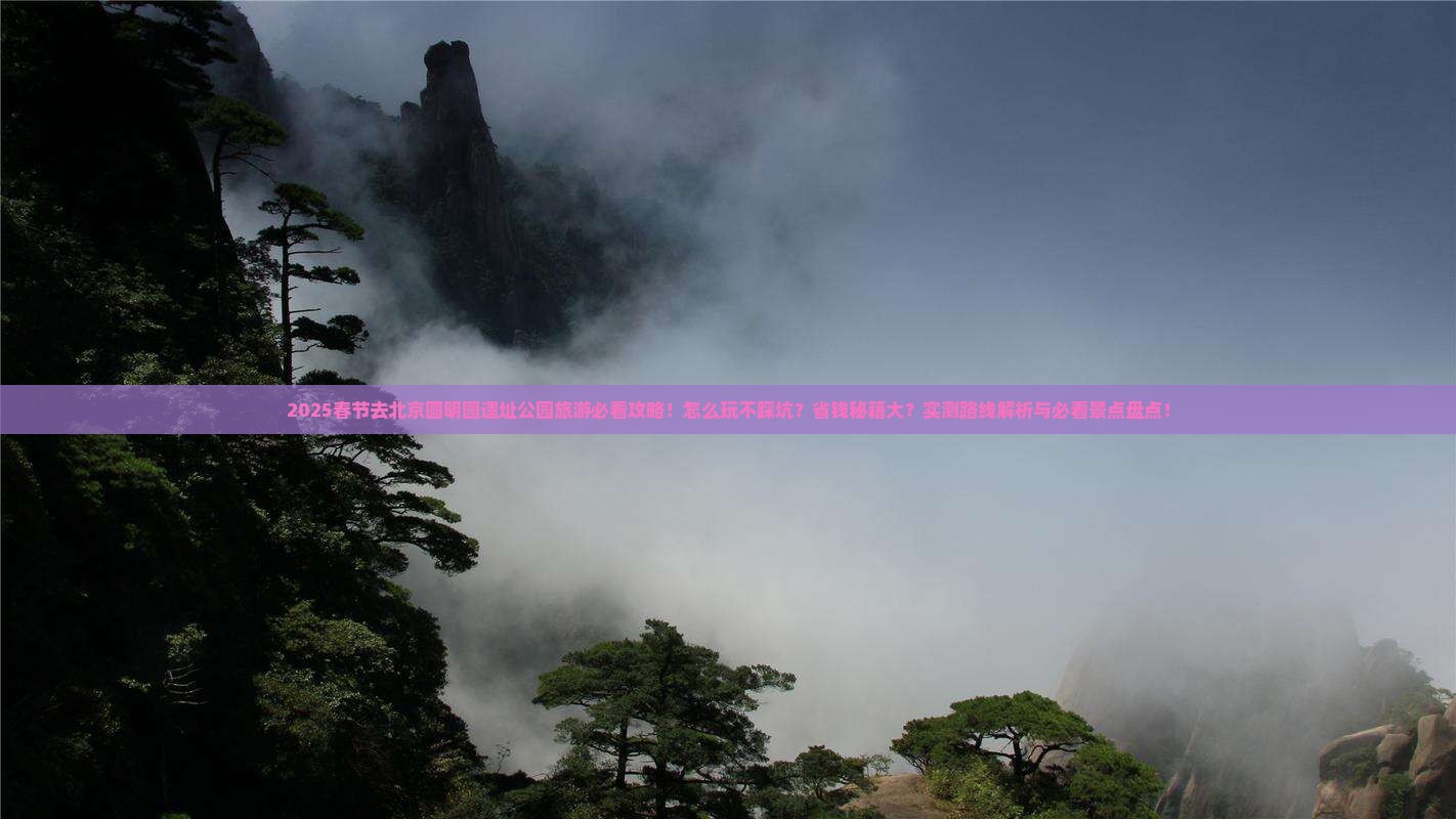 春节到北京圆明园遗址公园旅游