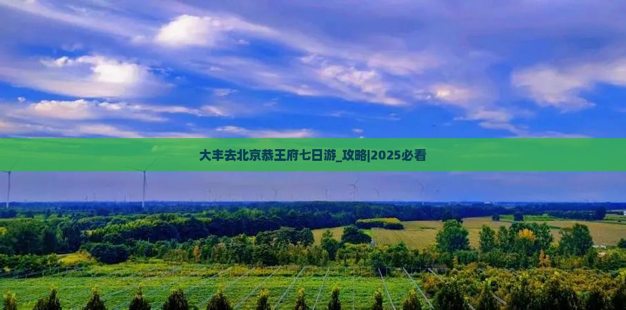 大丰去北京恭王府七日游