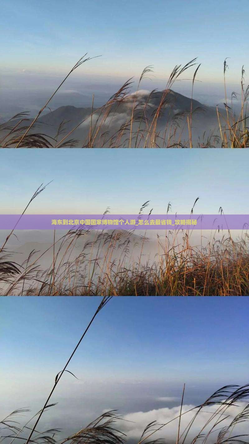 海东到北京中国国家博物馆个人游