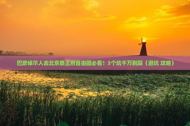 巴彦倬尔去北京恭王府自由团