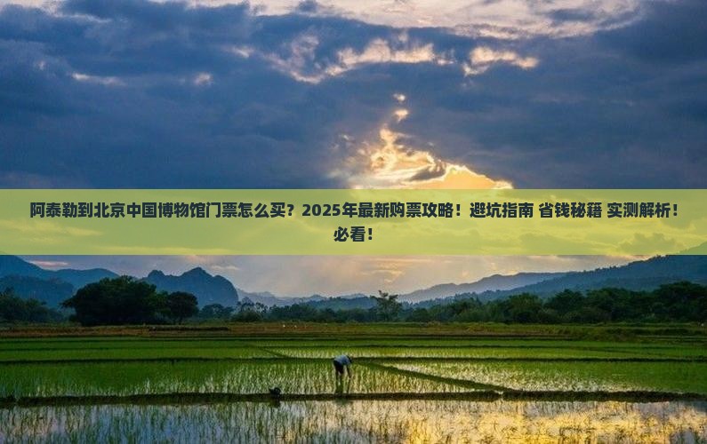 阿泰勒到北京中国国家博物馆门票