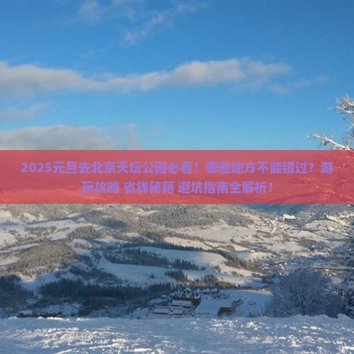 元旦到北京天坛公园必去地