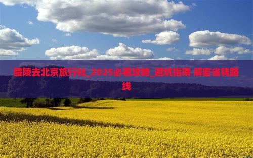 醴陵去北京旅行社