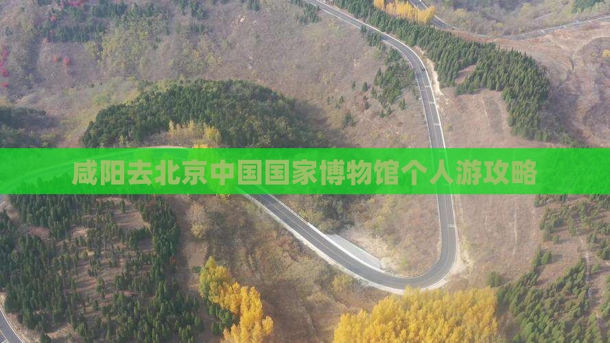 咸阳去北京中国国家博物馆个人游