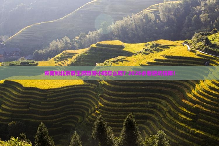 黄南到北京恭王府旅游小吃