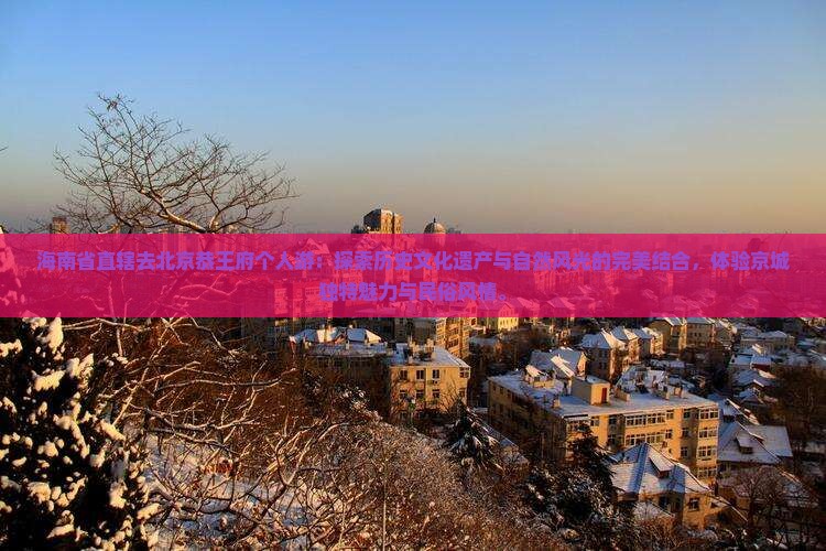 海南省直辖去北京恭王府个人游