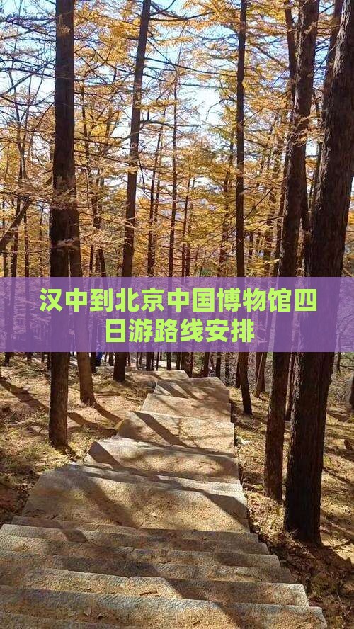 汉中到北京中国国家博物馆四日游