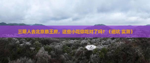 三明去北京恭王府旅游小吃