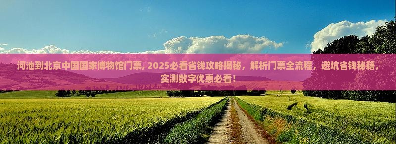 河池到北京中国国家博物馆门票
