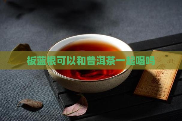 喝了板蓝根可以喝普洱茶吗