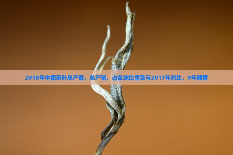 2018年中国茶叶总产值