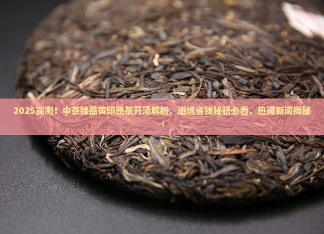 中茶臻品黄印熟茶开汤