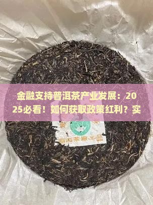 金融支持普洱茶产业发展