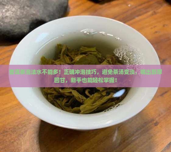 普洱茶泡法水不能多