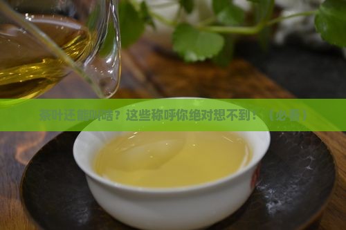 茶叶还可以怎么称呼