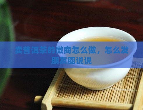 卖普洱茶的微商