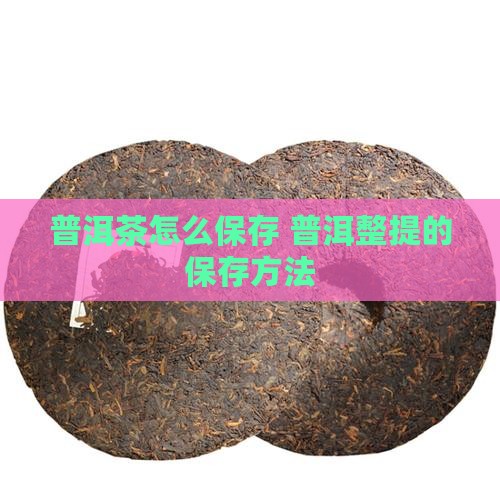普洱茶整提的怎么保存 普洱茶整提的怎么保存