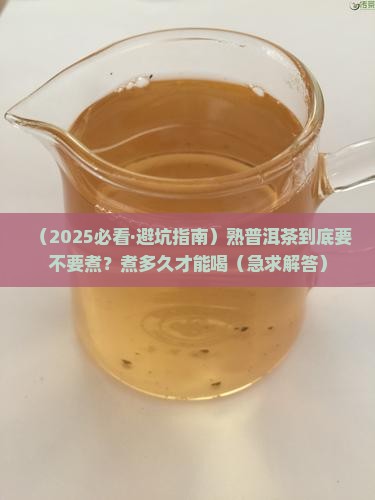 熟的普洱茶要煮吗多久才能喝