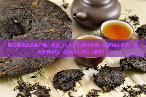 凹富后单丛茶的产地