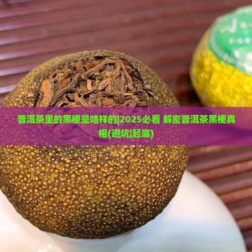 普洱茶里的黑梗是啥样的